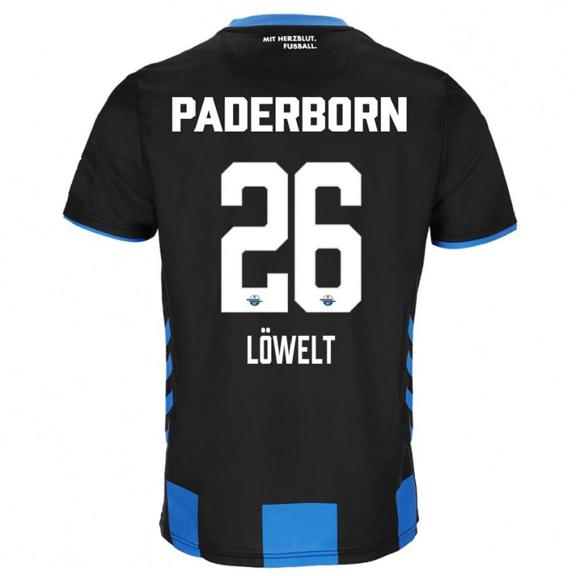 Danxen Barn Luca Löwelt #26 Svart Blå Hemmatröja Matchtröjor 2025/26 Tröjor T-Tröja