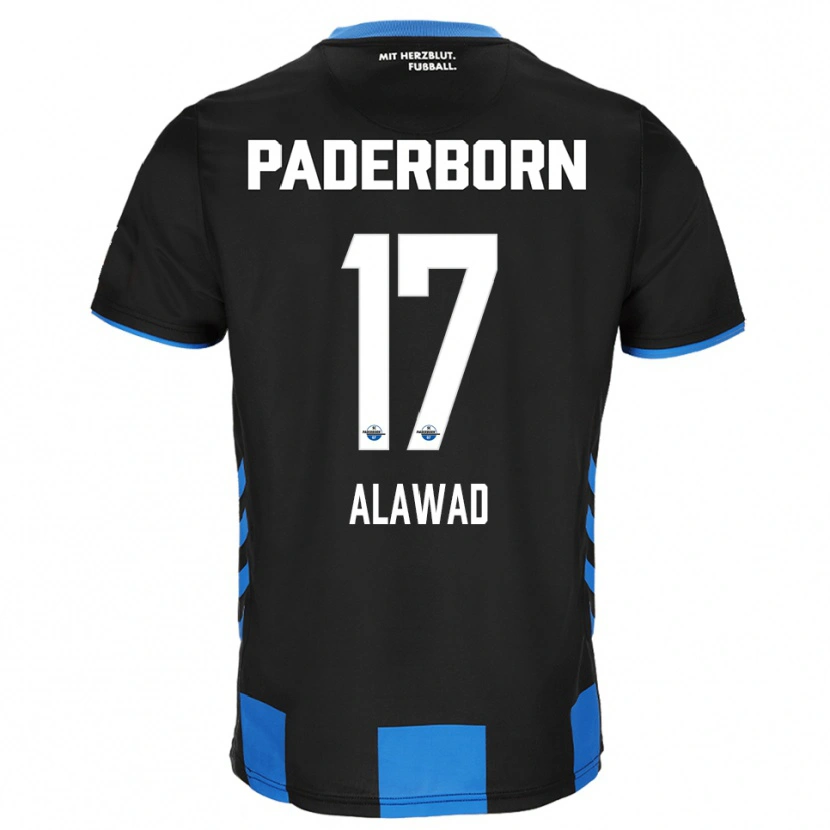 Danxen Barn A. Alawad #17 Svart Blå Hemmatröja Matchtröjor 2025/26 Tröjor T-Tröja