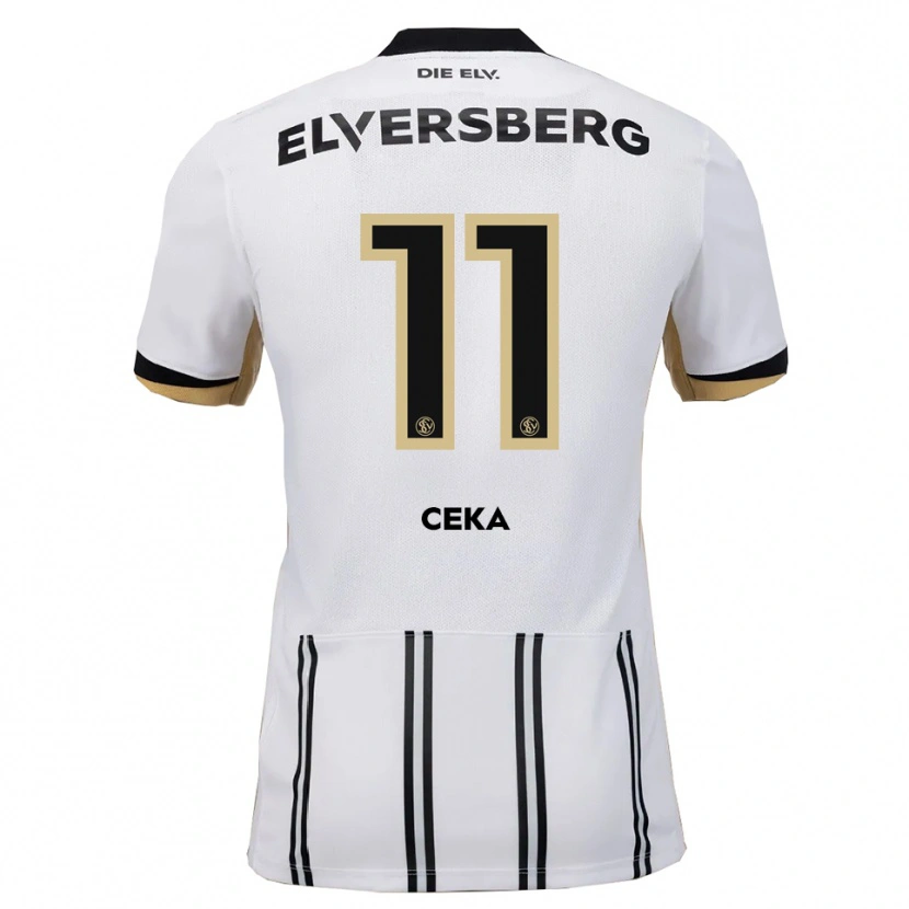 Danxen Barn Jason Ceka #11 Vit Svart Hemmatröja Matchtröjor 2025/26 Tröjor T-Tröja