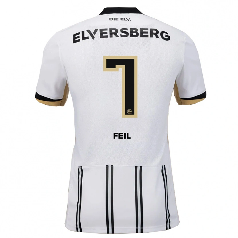 Danxen Barn Manuel Feil #7 Vit Svart Hemmatröja Matchtröjor 2025/26 Tröjor T-Tröja