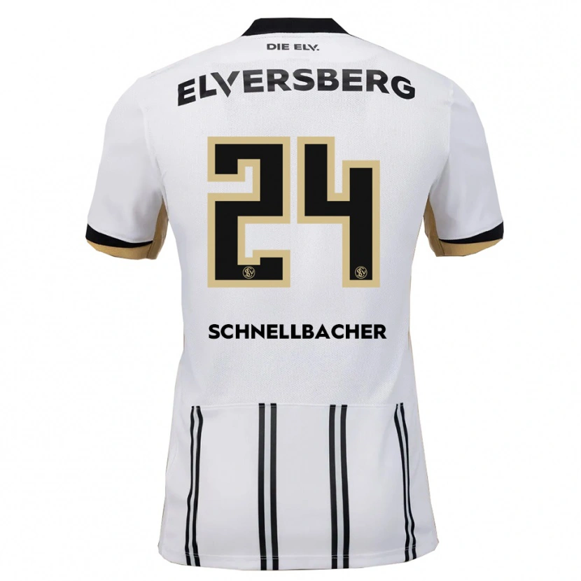 Danxen Barn Luca Schnellbacher #24 Vit Svart Hemmatröja Matchtröjor 2025/26 Tröjor T-Tröja