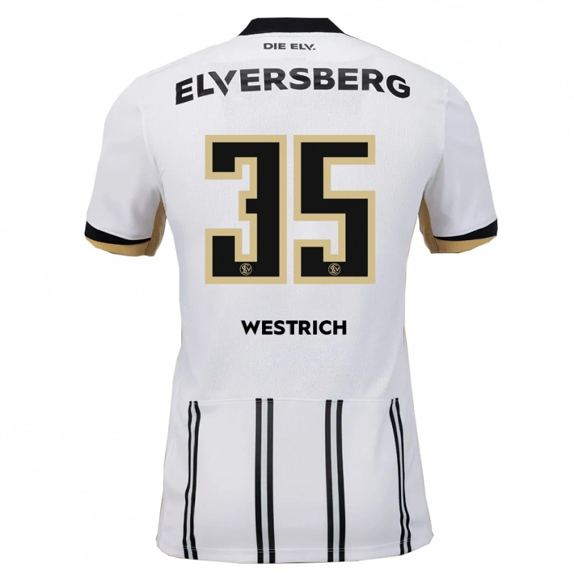 Danxen Barn Louis Westrich #35 Vit Svart Hemmatröja Matchtröjor 2025/26 Tröjor T-Tröja