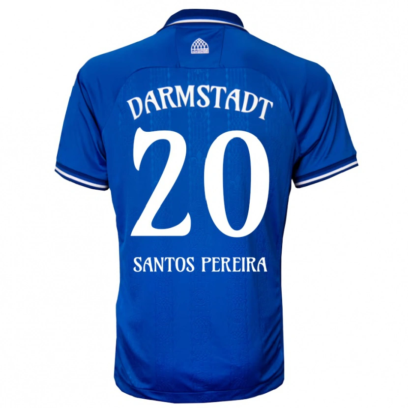 Danxen Barn Diogo Dos Santos Pereira #20 Blå Vit Hemmatröja Matchtröjor 2025/26 Tröjor T-Tröja