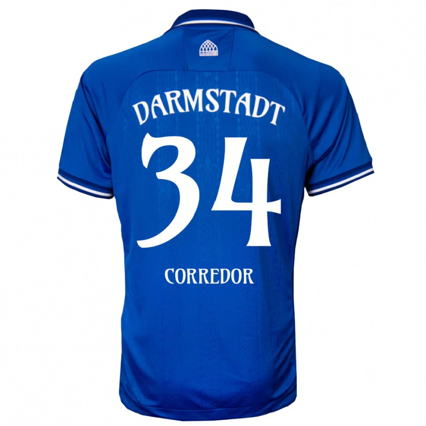 Danxen Barn Killian Corredor #34 Blå Vit Hemmatröja Matchtröjor 2025/26 Tröjor T-Tröja