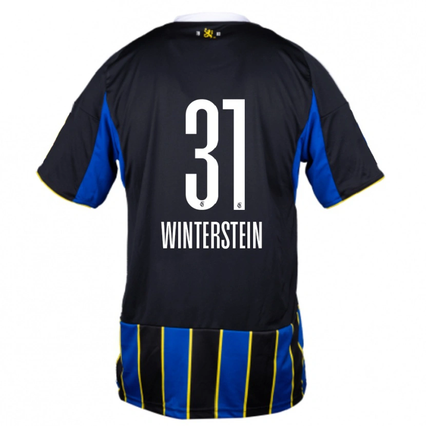 Danxen Barn Lea Winterstein #31 Blå Svart Gul Hemmatröja Matchtröjor 2025/26 Tröjor T-Tröja