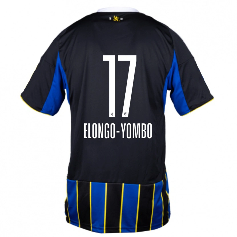 Danxen Barn Rodney Elongo-Yombo #17 Blå Svart Gul Hemmatröja Matchtröjor 2025/26 Tröjor T-Tröja