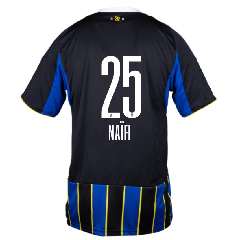 Danxen Barn Amine Naïfi #25 Blå Svart Gul Hemmatröja Matchtröjor 2025/26 Tröjor T-Tröja