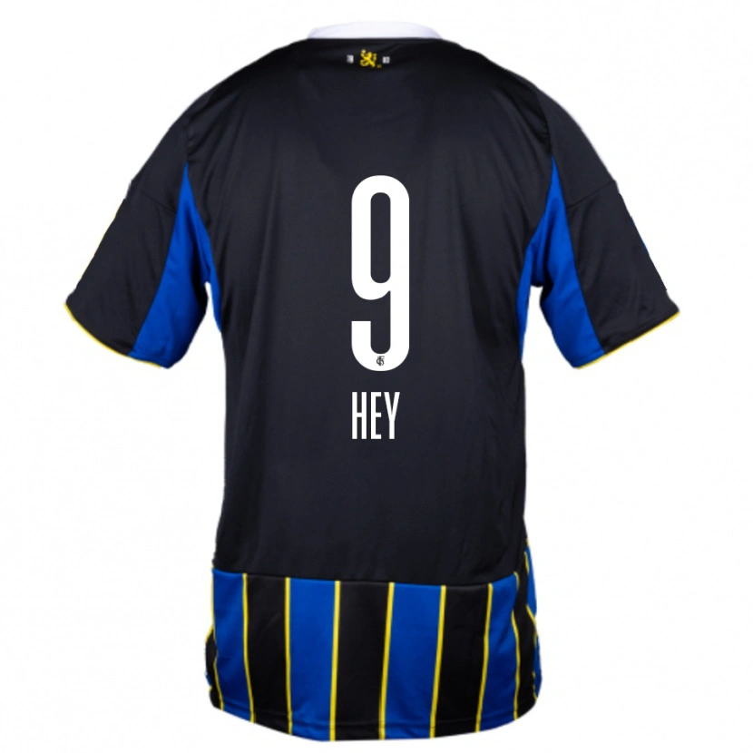 Danxen Barn Janis Hey #9 Blå Svart Gul Hemmatröja Matchtröjor 2025/26 Tröjor T-Tröja
