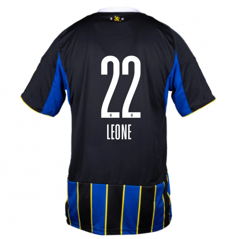 Danxen Barn Vincent Leone #22 Blå Svart Gul Hemmatröja Matchtröjor 2025/26 Tröjor T-Tröja