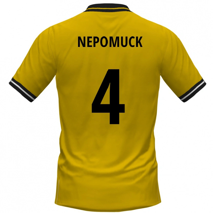 Danxen Barn Simon Nepomuck #4 Gul Svart Hemmatröja Matchtröjor 2025/26 Tröjor T-Tröja