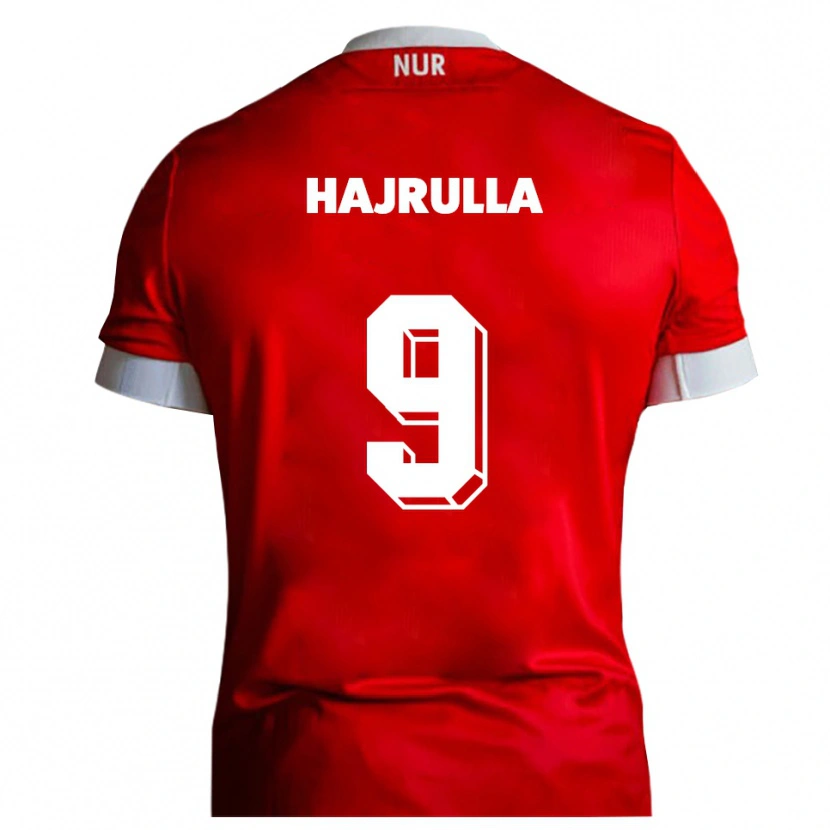 Danxen Barn Romarjo Hajrulla #9 Röd Vit Hemmatröja Matchtröjor 2025/26 Tröjor T-Tröja