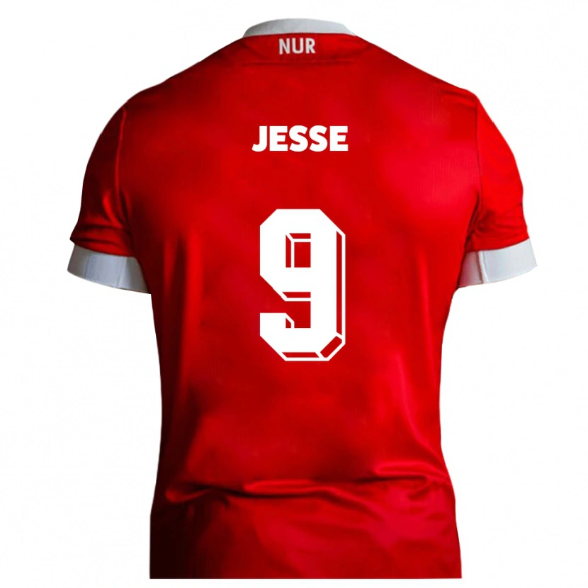 Danxen Barn Lennard Jesse #9 Röd Vit Hemmatröja Matchtröjor 2025/26 Tröjor T-Tröja
