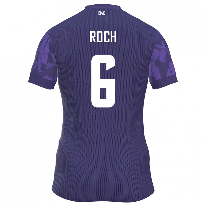 Danxen Barn Julian Roch #6 Lila Vit Hemmatröja Matchtröjor 2025/26 Tröjor T-Tröja