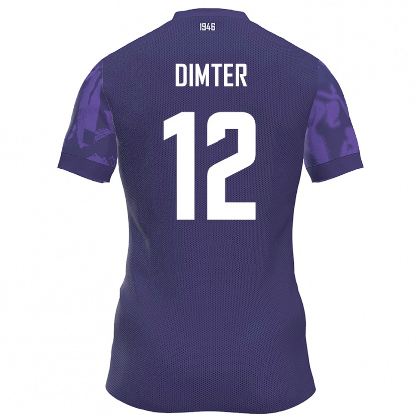 Danxen Barn Noel Dimter #12 Lila Vit Hemmatröja Matchtröjor 2025/26 Tröjor T-Tröja