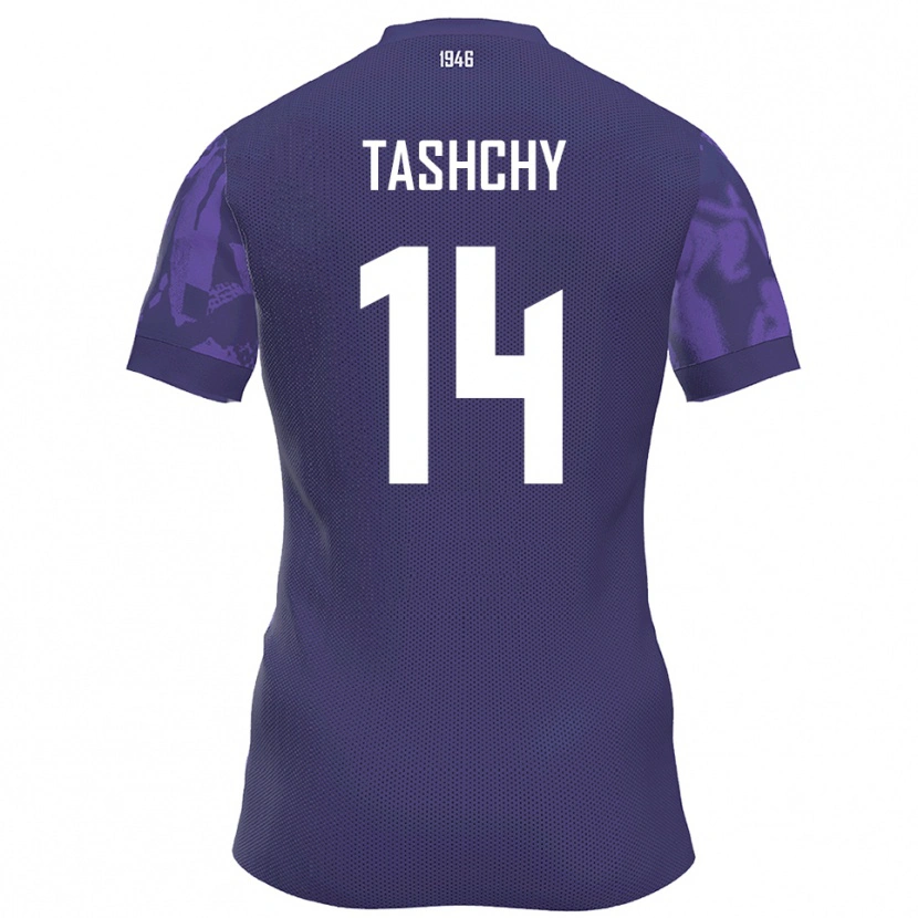 Danxen Barn Boris Tashchy #14 Lila Vit Hemmatröja Matchtröjor 2025/26 Tröjor T-Tröja