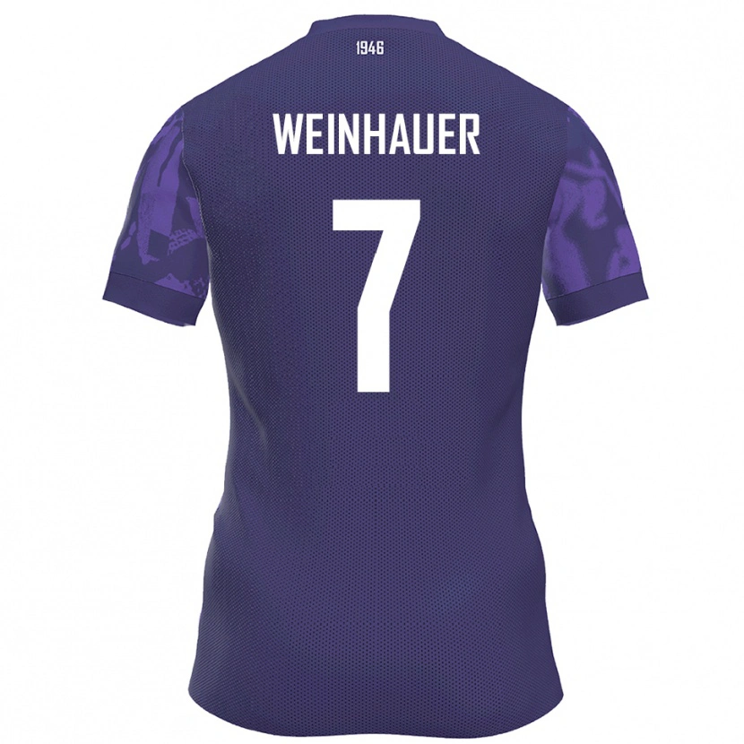 Danxen Barn Erik Weinhauer #7 Lila Vit Hemmatröja Matchtröjor 2025/26 Tröjor T-Tröja