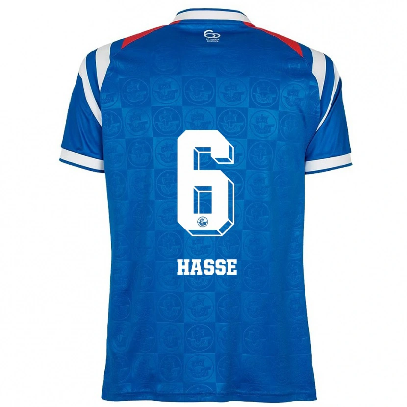 Danxen Barn Matti Hasse #6 Blå Vit Röd Hemmatröja Matchtröjor 2025/26 Tröjor T-Tröja
