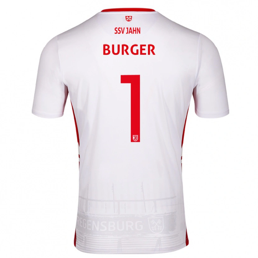 Danxen Barn Gabriel Burger #1 Vit Röd Hemmatröja Matchtröjor 2025/26 Tröjor T-Tröja