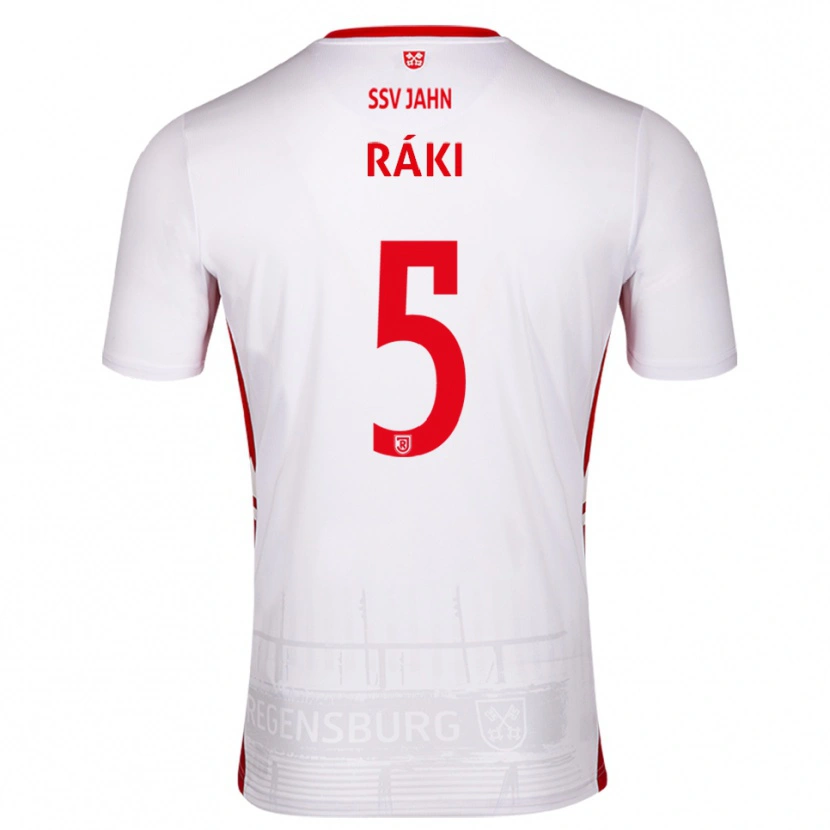 Danxen Barn Zsombor Ráki #5 Vit Röd Hemmatröja Matchtröjor 2025/26 Tröjor T-Tröja