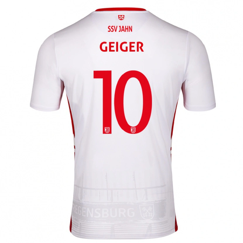 Danxen Barn Maximilian Geiger #10 Vit Röd Hemmatröja Matchtröjor 2025/26 Tröjor T-Tröja