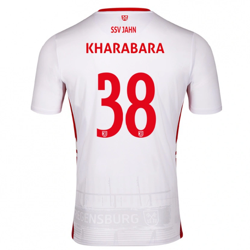 Danxen Barn Volodymyr Kharabara #38 Vit Röd Hemmatröja Matchtröjor 2025/26 Tröjor T-Tröja