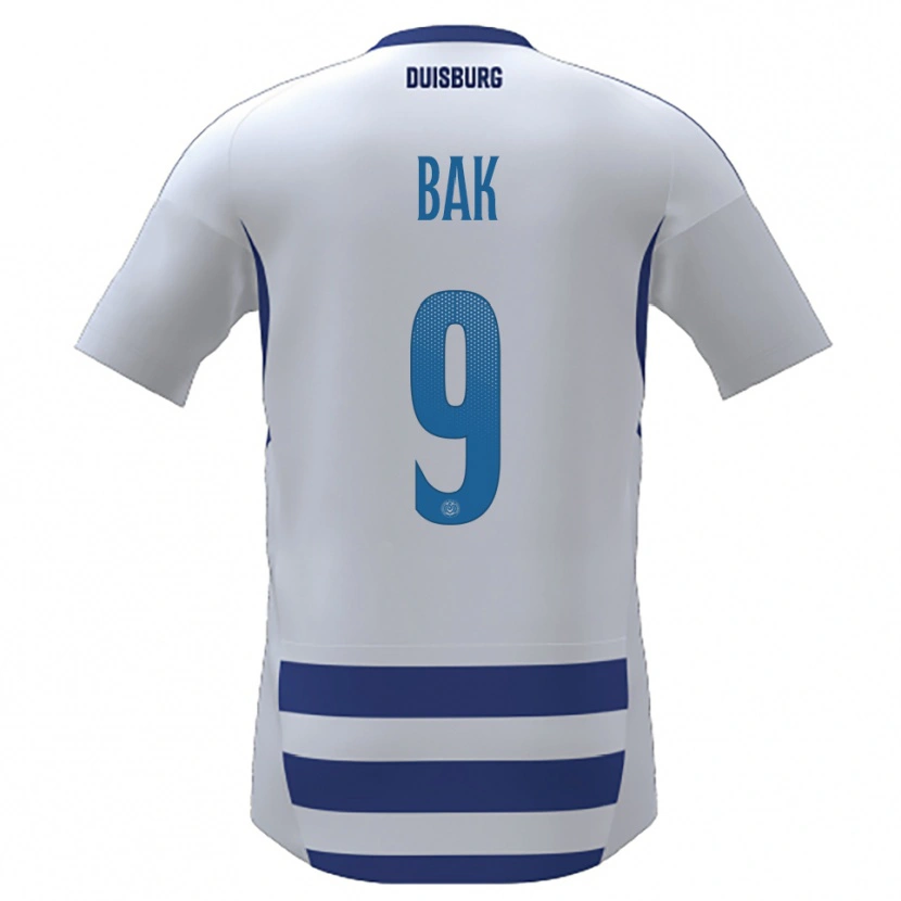 Danxen Barn Genevieve Bak #9 Vit Blå Hemmatröja Matchtröjor 2025/26 Tröjor T-Tröja