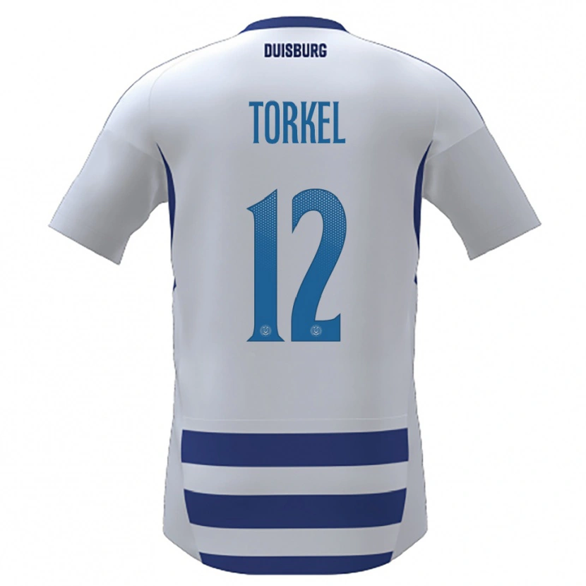 Danxen Barn Henri Torkel #12 Vit Blå Hemmatröja Matchtröjor 2025/26 Tröjor T-Tröja