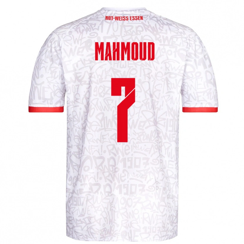 Danxen Barn Bakir Mahmoud #7 Vit Röd Hemmatröja Matchtröjor 2025/26 Tröjor T-Tröja