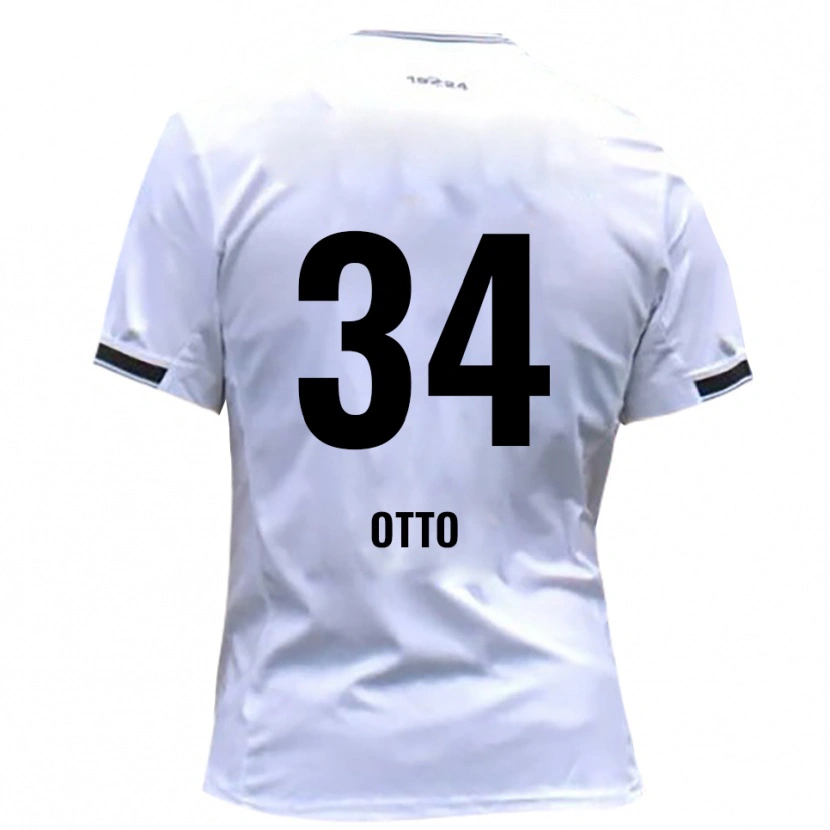 Danxen Barn Fynn Otto #34 Vit Röd Hemmatröja Matchtröjor 2025/26 Tröjor T-Tröja