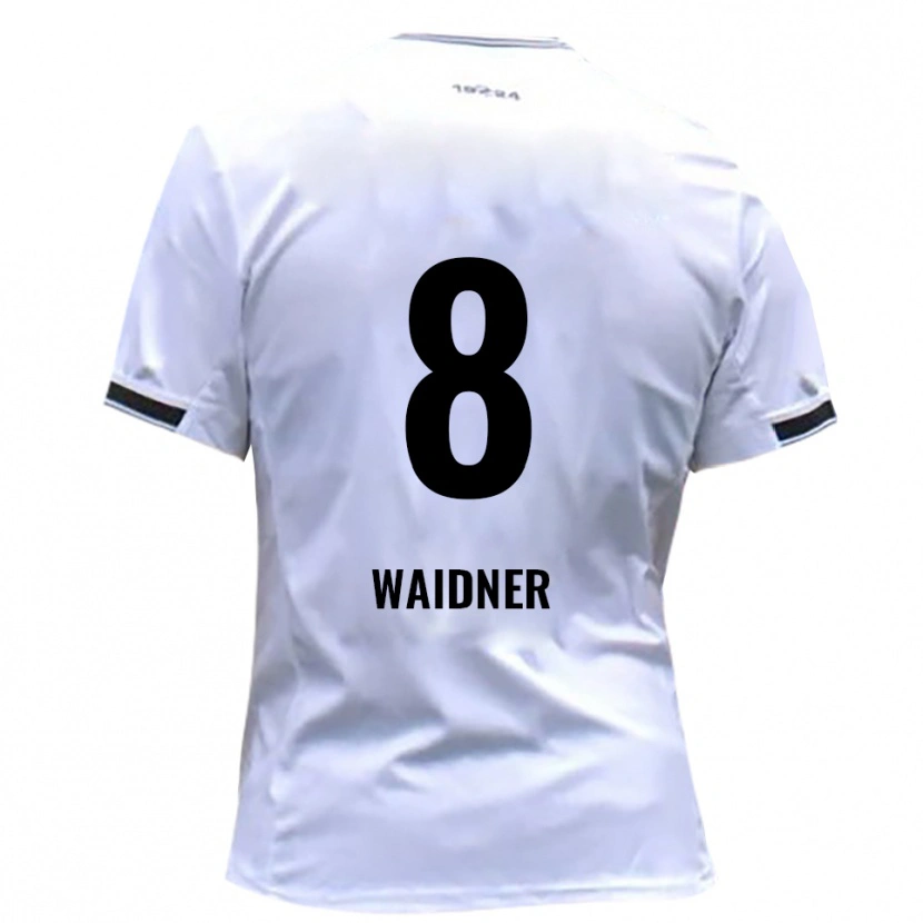 Danxen Barn Dennis Waidner #8 Vit Röd Hemmatröja Matchtröjor 2025/26 Tröjor T-Tröja