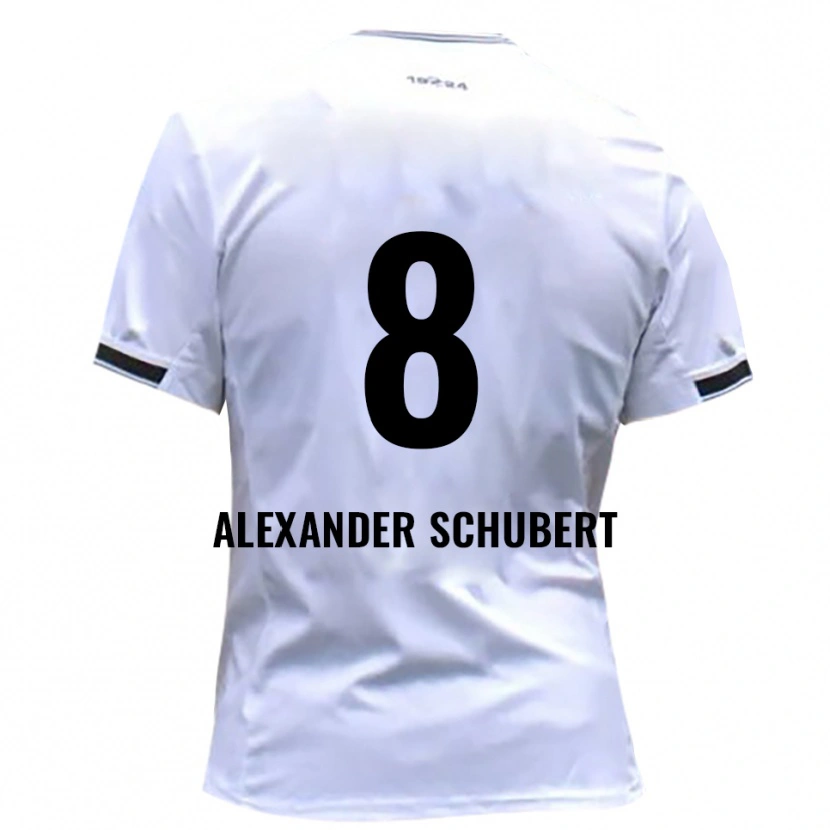 Danxen Barn Tristan Alexander Schubert #8 Vit Röd Hemmatröja Matchtröjor 2025/26 Tröjor T-Tröja