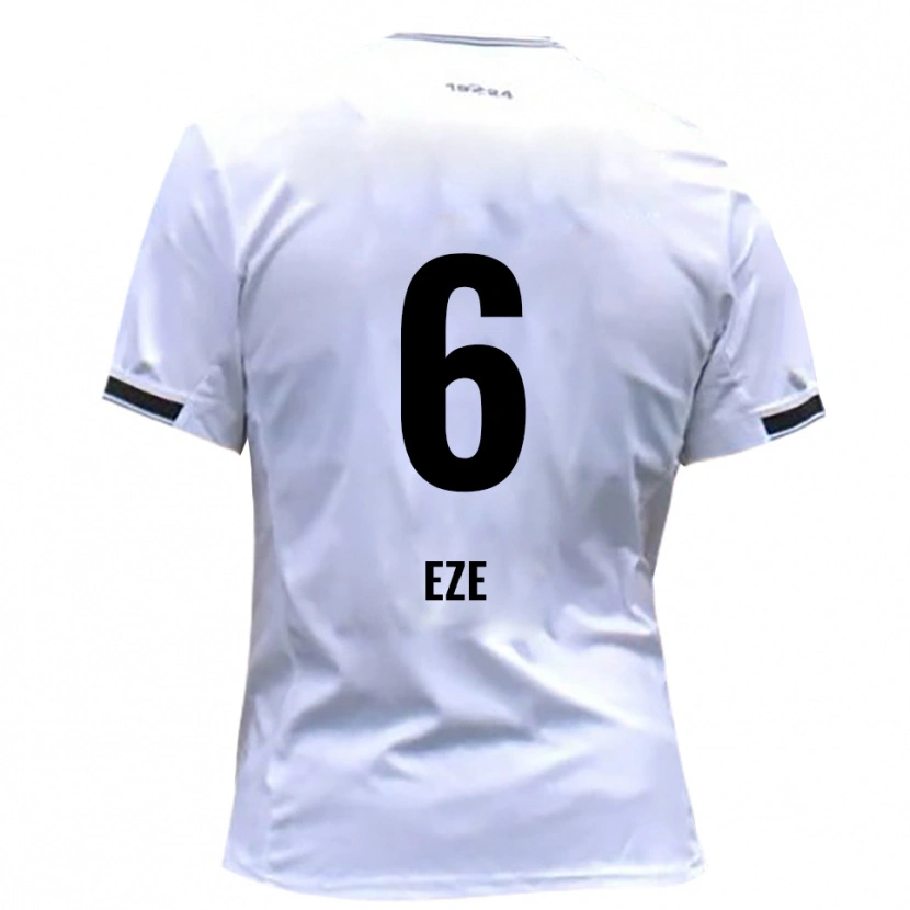 Danxen Barn Joshua Eze #6 Vit Röd Hemmatröja Matchtröjor 2025/26 Tröjor T-Tröja