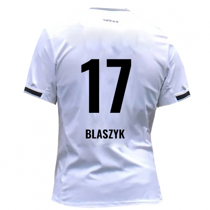 Danxen Barn Yannick Blaszyk #17 Vit Röd Hemmatröja Matchtröjor 2025/26 Tröjor T-Tröja