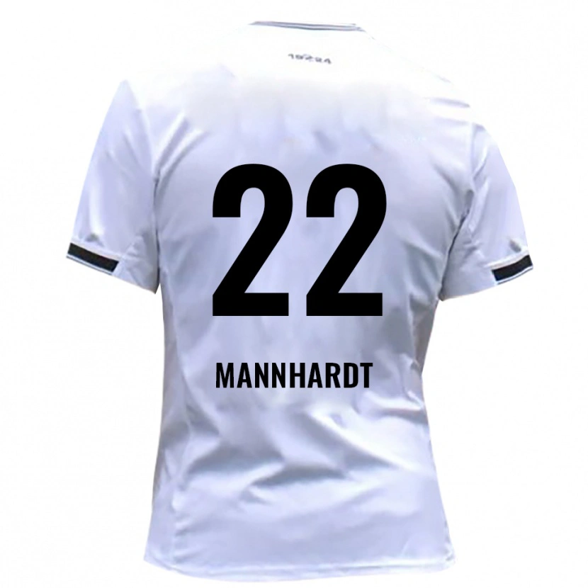 Danxen Barn Marco Mannhardt #22 Vit Röd Hemmatröja Matchtröjor 2025/26 Tröjor T-Tröja