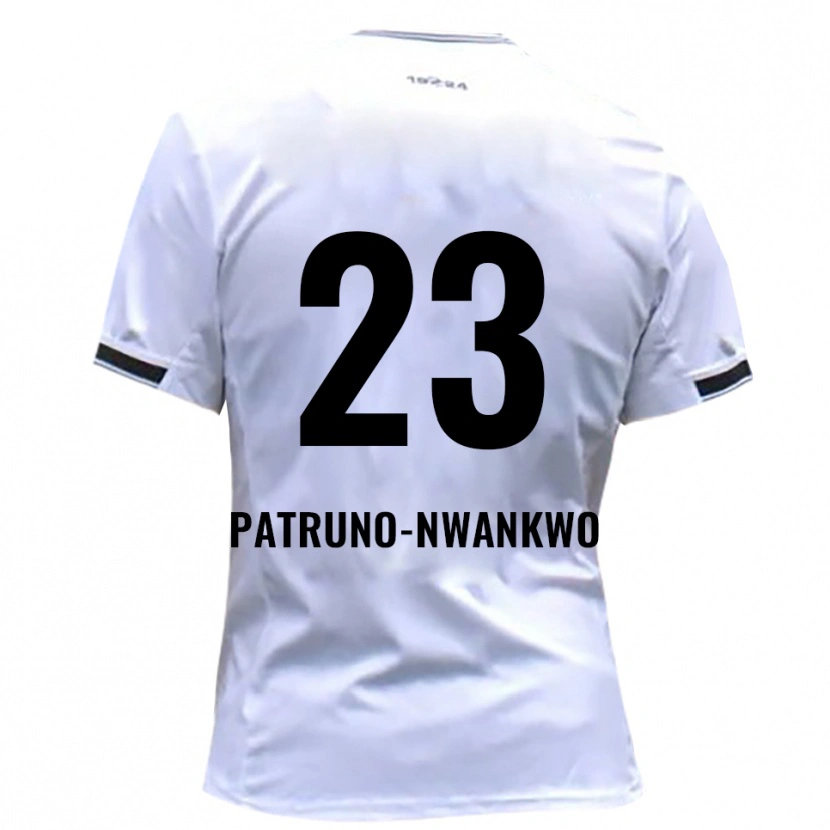 Danxen Barn Josiah Patruno-Nwankwo #23 Vit Röd Hemmatröja Matchtröjor 2025/26 Tröjor T-Tröja
