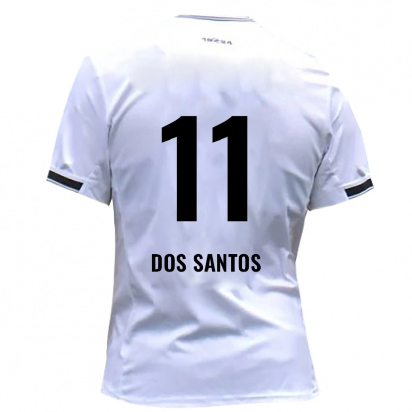 Danxen Barn Samuel Dos Santos #11 Vit Röd Hemmatröja Matchtröjor 2025/26 Tröjor T-Tröja