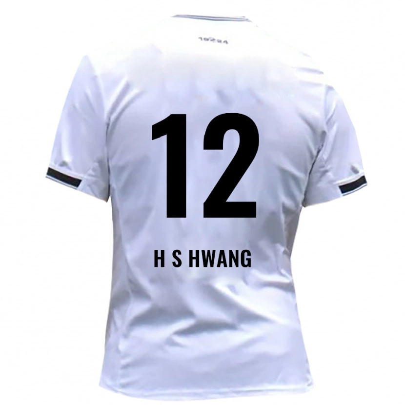 Danxen Barn Seung-Ho Hwang #12 Vit Röd Hemmatröja Matchtröjor 2025/26 Tröjor T-Tröja