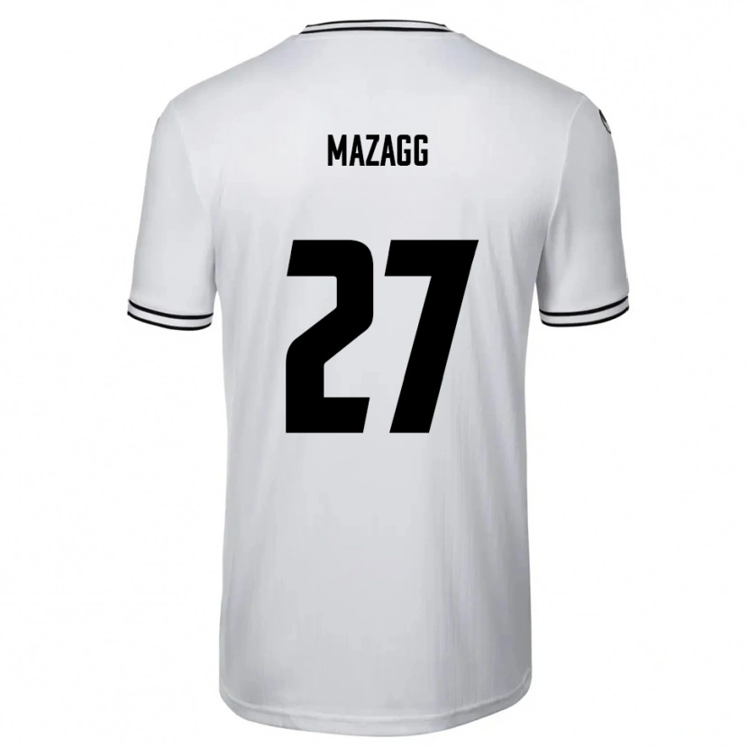 Danxen Barn Lukas Mazagg #27 Vit Svart Hemmatröja Matchtröjor 2025/26 Tröjor T-Tröja