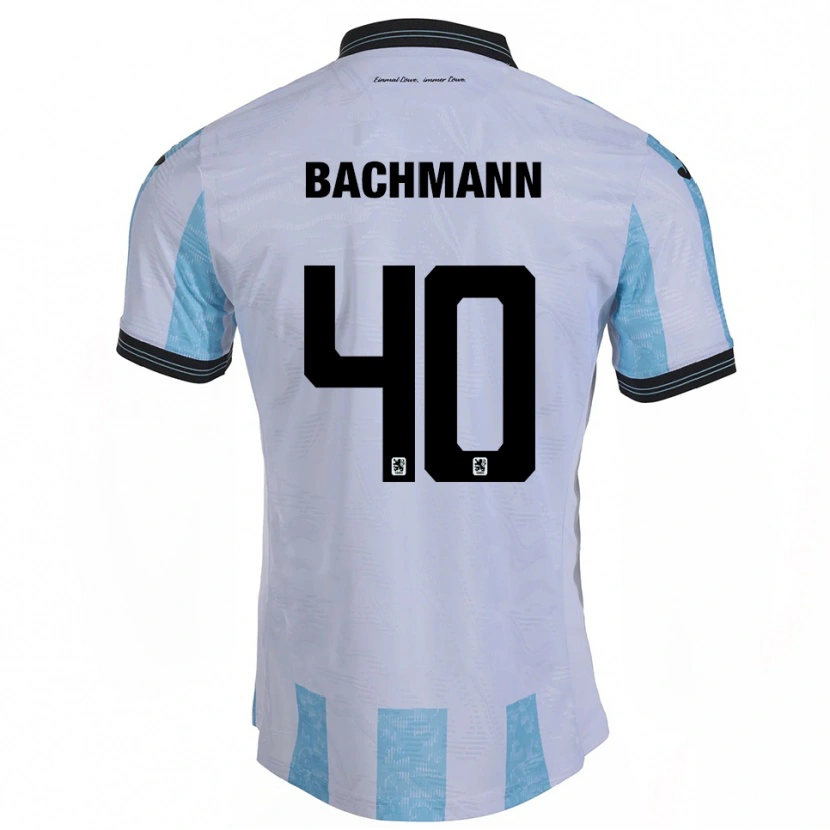 Danxen Barn Paul Bachmann #40 Vit Himmelsblå Hemmatröja Matchtröjor 2025/26 Tröjor T-Tröja