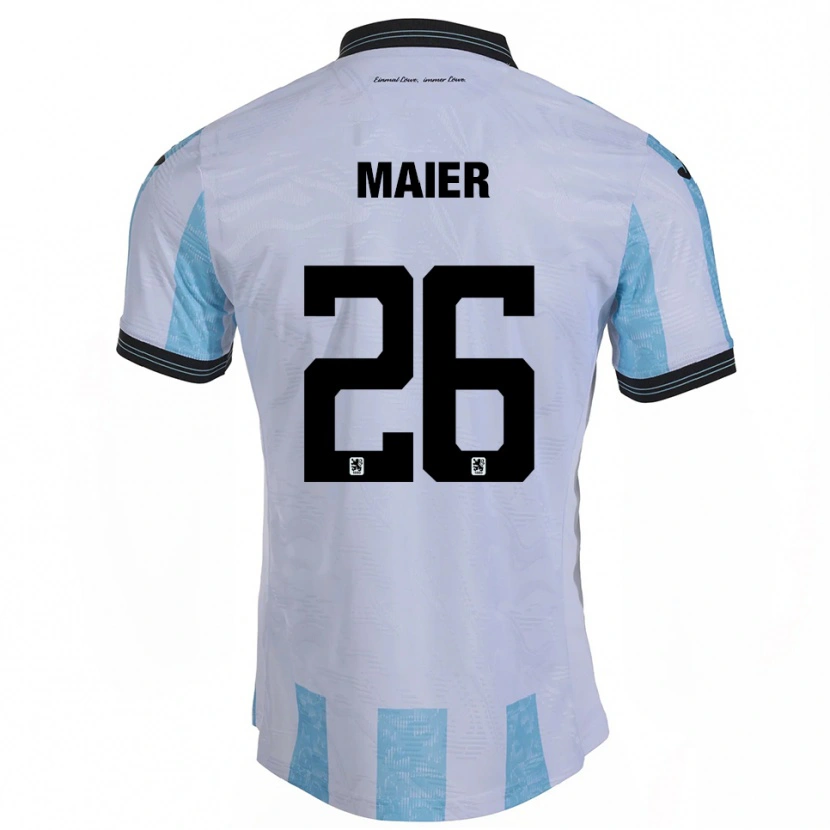 Danxen Barn Philipp Maier #26 Vit Himmelsblå Hemmatröja Matchtröjor 2025/26 Tröjor T-Tröja