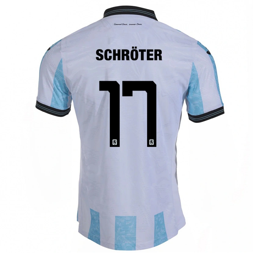 Danxen Barn Morris Schröter #17 Vit Himmelsblå Hemmatröja Matchtröjor 2025/26 Tröjor T-Tröja