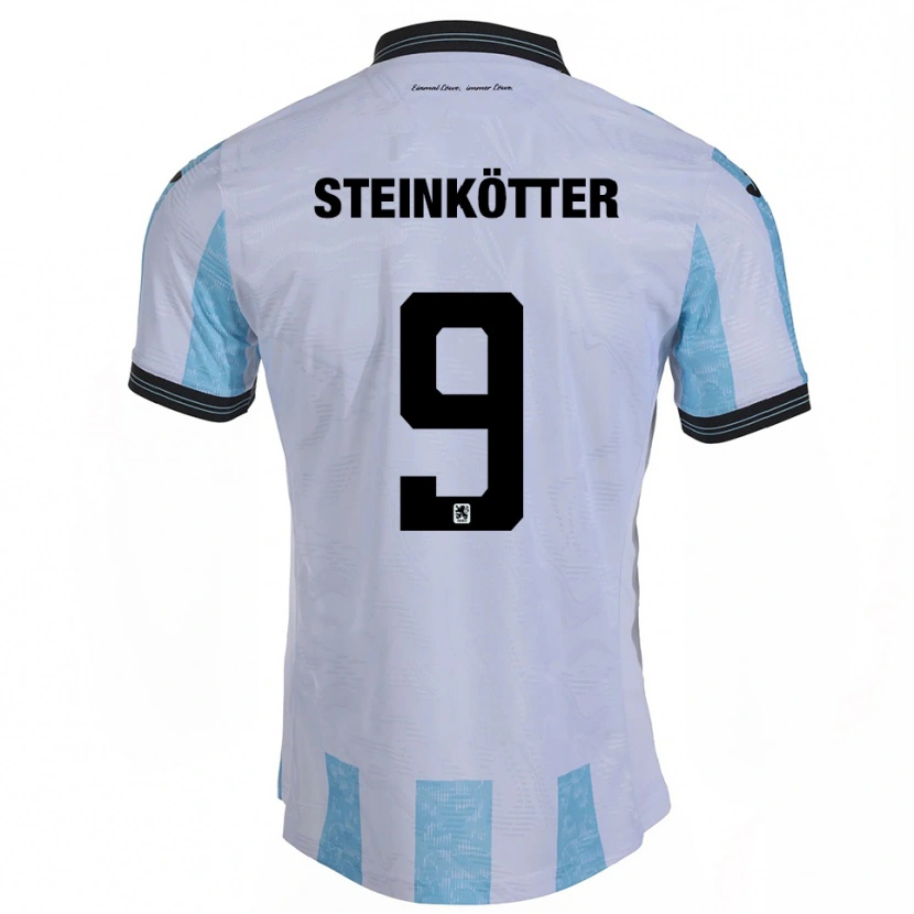 Danxen Barn Justin Steinkötter #9 Vit Himmelsblå Hemmatröja Matchtröjor 2025/26 Tröjor T-Tröja