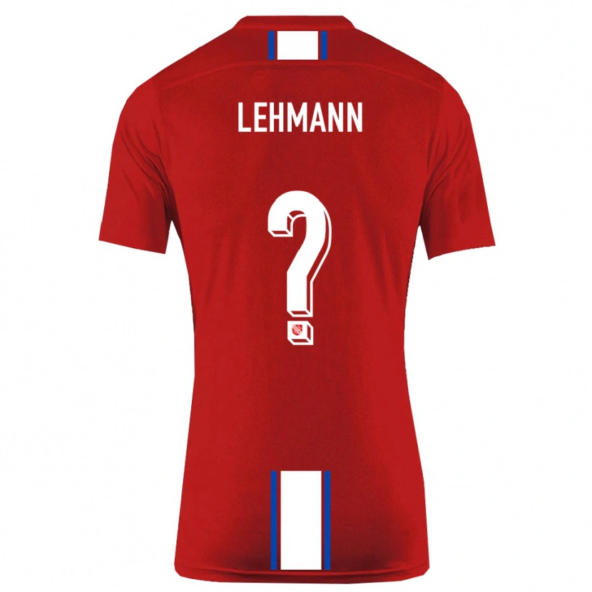 Danxen Barn Tom Lehmann #0 Röd Vit Hemmatröja Matchtröjor 2025/26 Tröjor T-Tröja