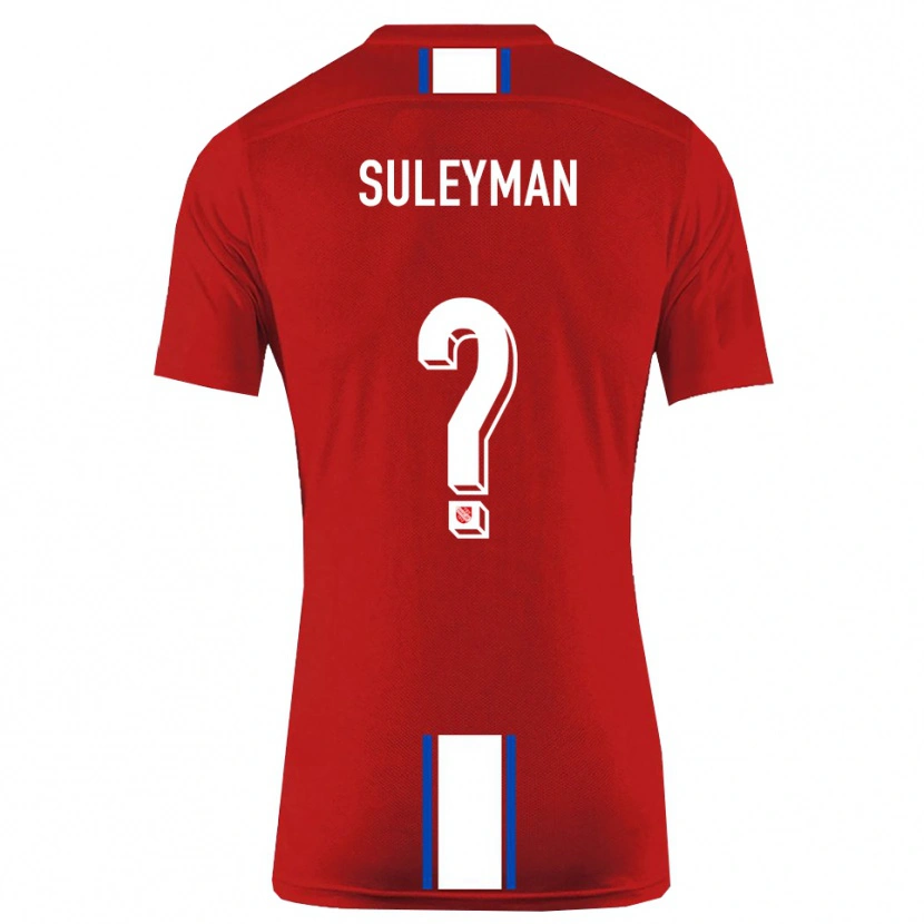 Danxen Barn Dildar-Diego Suleyman #0 Röd Vit Hemmatröja Matchtröjor 2025/26 Tröjor T-Tröja
