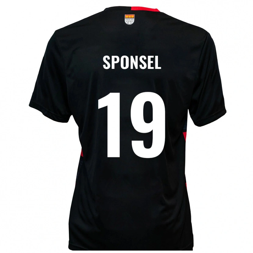 Danxen Barn Meiko Sponsel #19 Svart Röd Hemmatröja Matchtröjor 2025/26 Tröjor T-Tröja