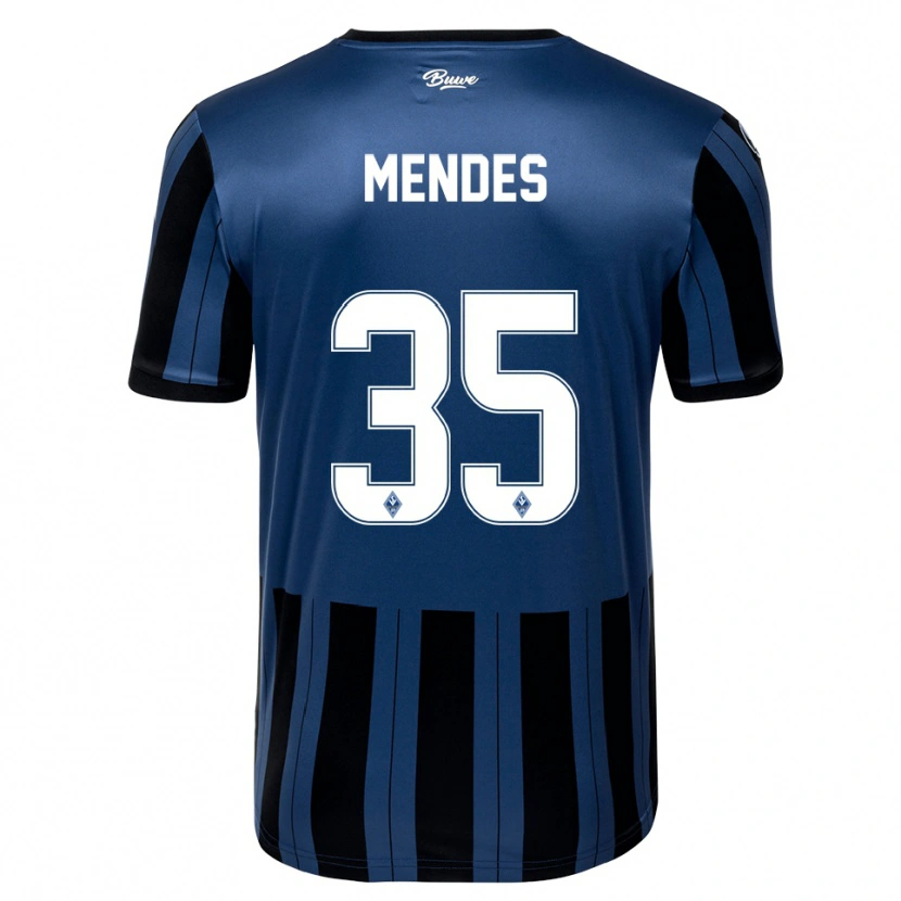 Danxen Barn Djayson Mendes #35 Blå Grå Svart Hemmatröja Matchtröjor 2025/26 Tröjor T-Tröja