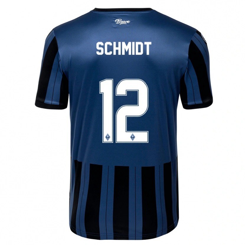 Danxen Barn Niclas Schmidt #12 Blå Grå Svart Hemmatröja Matchtröjor 2025/26 Tröjor T-Tröja
