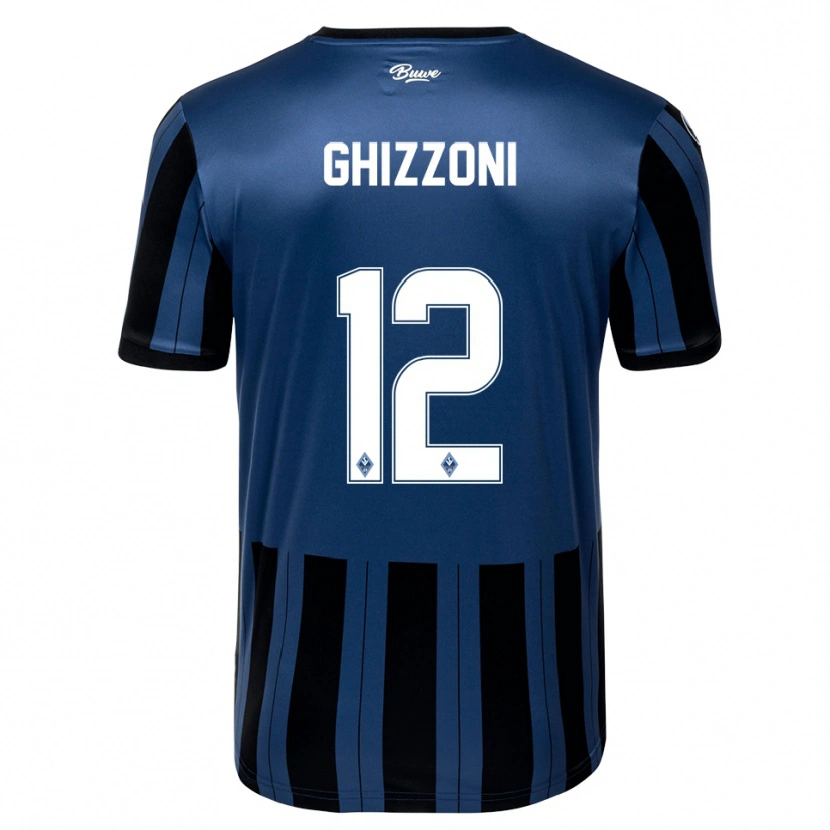 Danxen Barn Xanjo Ghizzoni #12 Blå Grå Svart Hemmatröja Matchtröjor 2025/26 Tröjor T-Tröja