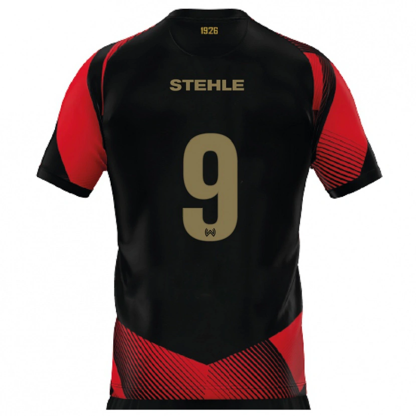 Danxen Barn Simon Stehle #9 Svart Röd Hemmatröja Matchtröjor 2025/26 Tröjor T-Tröja