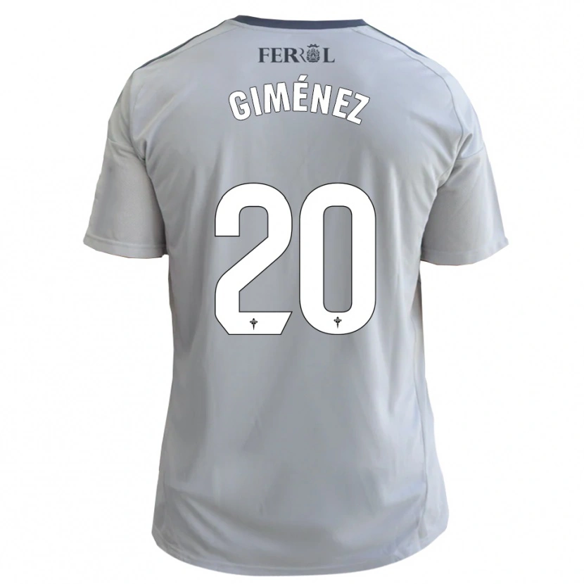 Danxen Barn Álvaro Giménez #20 Grå Silver Bortatröja Matchtröjor 2025/26 Tröjor T-Tröja